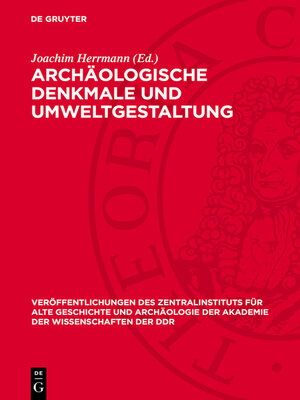 cover image of Archäologische Denkmale und Umweltgestaltung